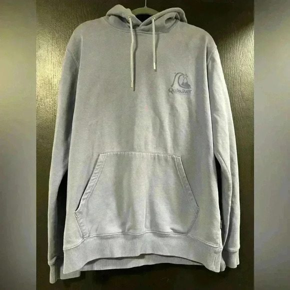 Quick silver blueish gray thick hoodie size M - Picture 1 of 8